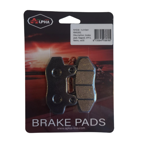 Remblokset Alpha China LX, VX50, Speedfight 3, Toscane, Riva