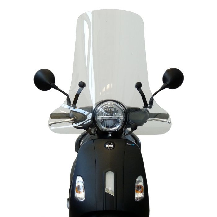 Windscherm hoog smoke / helder (transparant) Sym Fiddle 4 ORIGINEEL