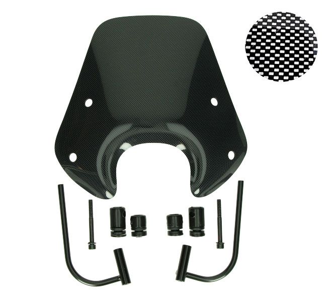 Windscherm Laag Carbon Piaggio Zip 2000 Model Origineel