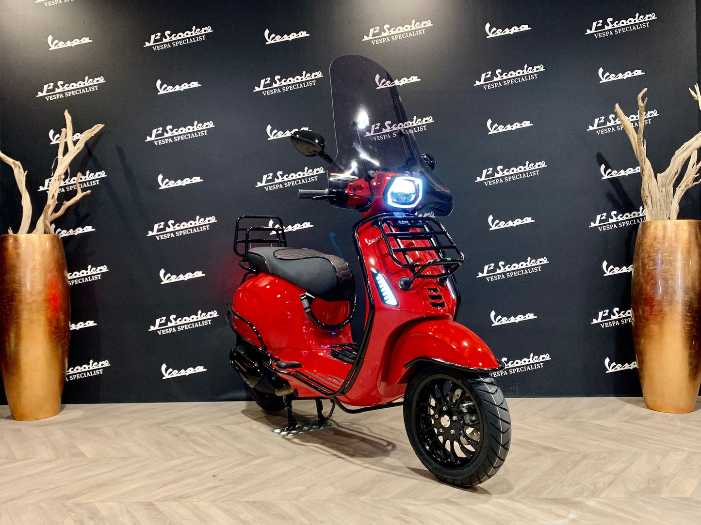 Vespa Sprint E5 rood Dragon Rosso