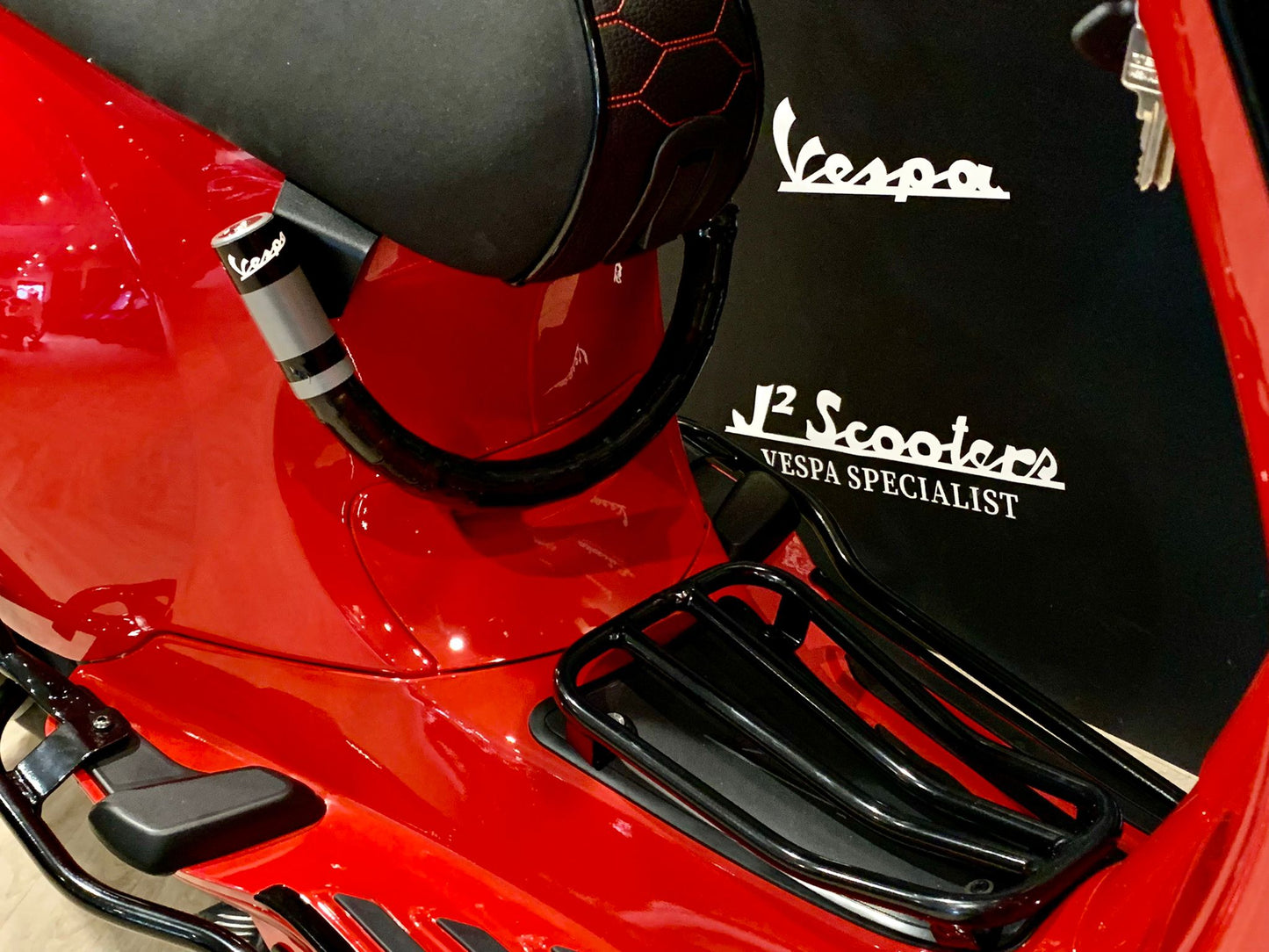Vespa Sprint E5 rood Dragon Rosso