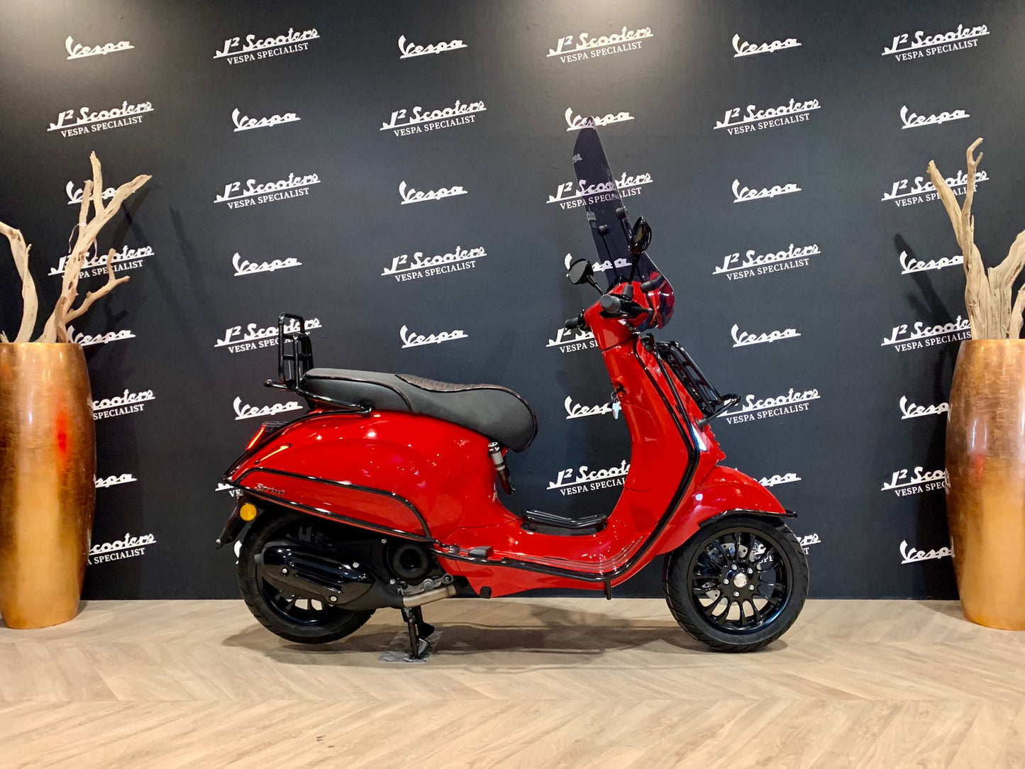 Vespa Sprint E5 rood Dragon Rosso