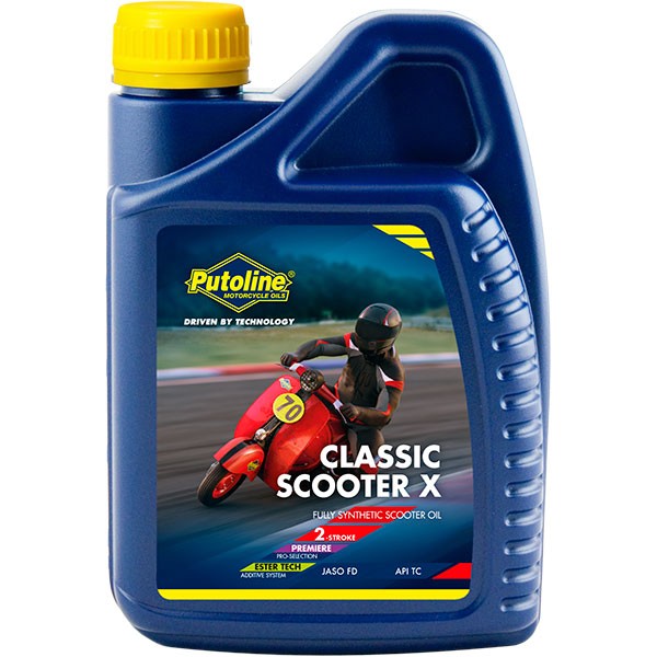 2 takt olie Putoline synthetisch classic scooter X 1L fles 70700