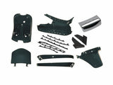 Binnenkappen set compleet mat zwart 85 B Vespa LX / S