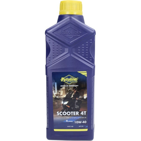 Motorolie Putoline 10W40 half synth 4takt scooter 1L fles 70321