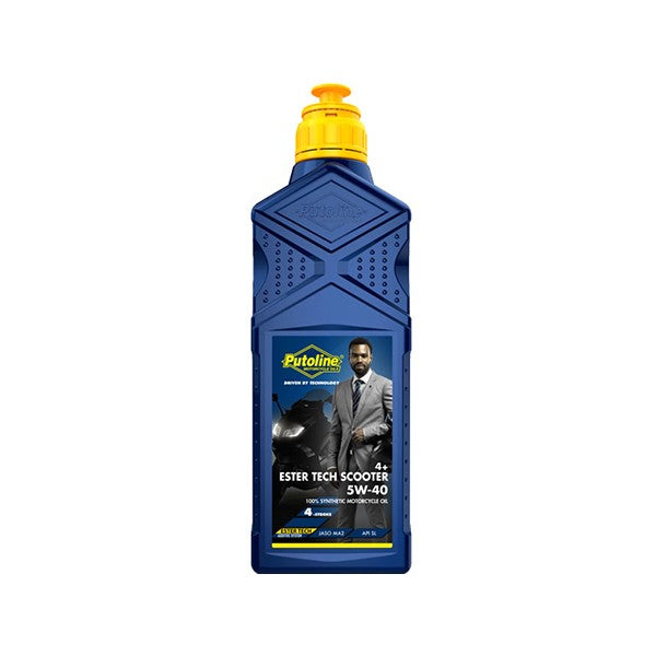 Motorolie Putoline 5W40 vol synth. ester tech scooter 4+ 1L fles 70645