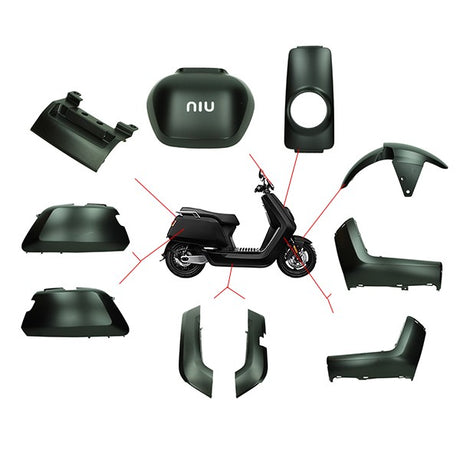 Kappenset compleet DMP 10-delig NIU N1