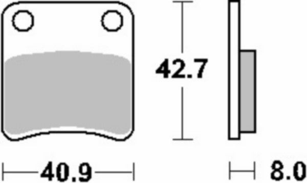 Remblokset Sbs voor Honda Mb / Viva va2008 115hf
