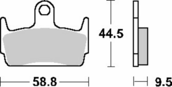Remblokset Sbs achter Sym Jet4 4 takt x8r 129hf