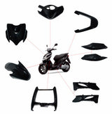 Kappenset DMP zwart 9 delig Yamaha Jog / MBK Mach G