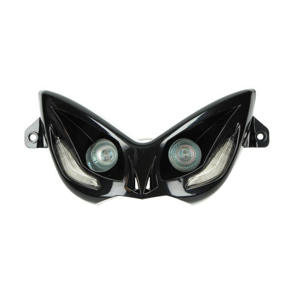 koplamp DMP halogeen met led knipperlichten past op aerox