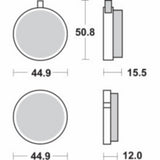 Remblokset Sbs rond voor Yamaha Fs1 / Rd m 500hf