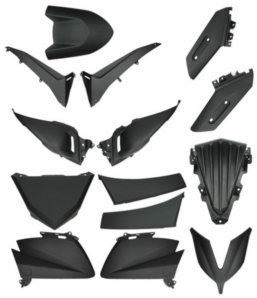 Kappenset mat zwart 14 delig Yamaha T Max 530 2014>