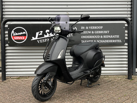 Vespa Sprint Mat Zwart Snor/Brom 2019 15831 km GARANTIE