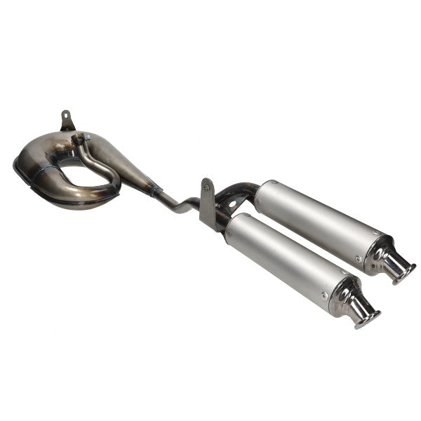 Uitlaat Tecno Vespa Ciao  circuit dubbele demper aluminium