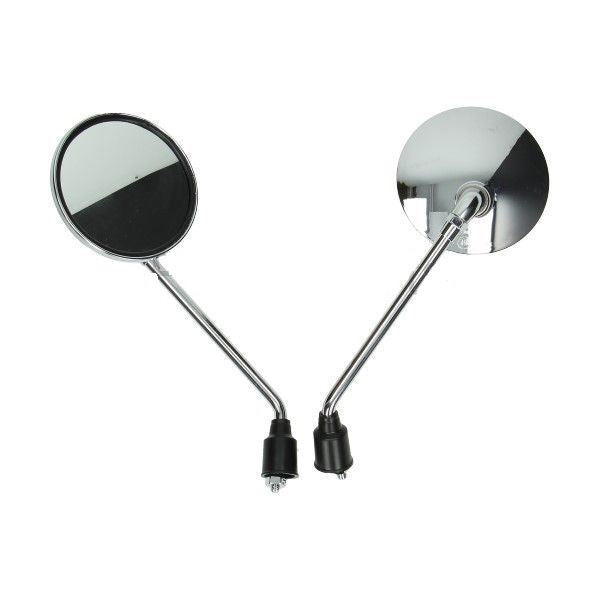 Spiegelset / spiegels zwart / chrome AGM / RIVA / IVA / Turbho / China / Look a Like LX/S