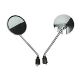 Spiegelset / spiegels zwart / chrome AGM / RIVA / IVA / Turbho / China / Look a Like LX/S