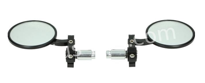 SPIEGELSET /BAR END APLUS UNIVERSEEL CNC MODEL - (ROND)