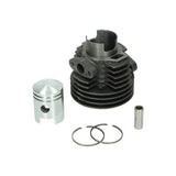 Cilinder 40mm zuiger met blokveer 60cc past op Puch Ms50 / Mv50