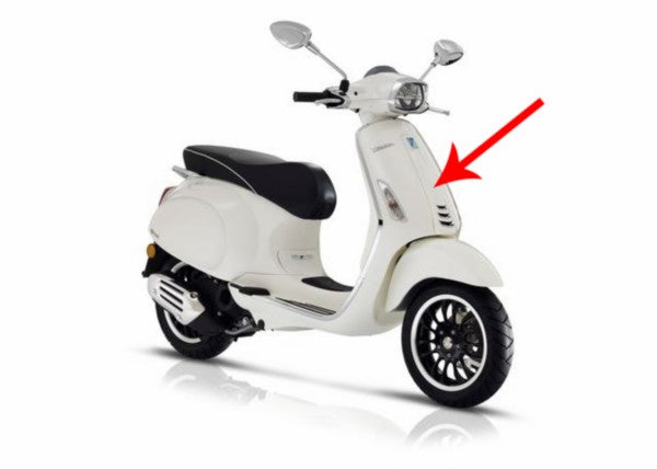 Voorneus orgineel wit Piaggio vespa euro 2 / 4 / 5