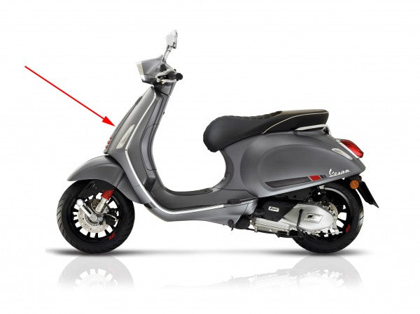 voorscherm Piaggio origineel midden titanio 707 C past op sprint sport 1b000203000hq