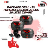 PACKAGE DEAL - 3X TOPCASE DELUXE APLUS 28 LITER (3X 4002C28)