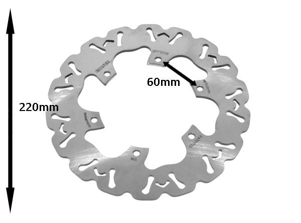 Remschijf Malossi wave 220mm Gts / Gts 250cc / Gt