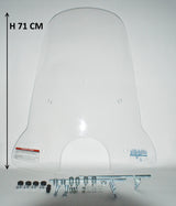 Windscherm Hoog Helder (transparant) China AGM Swan / BTC Riva 2 / Swan / Benzhou YY50QT / Znen Grace / BTC Milano / Turbho