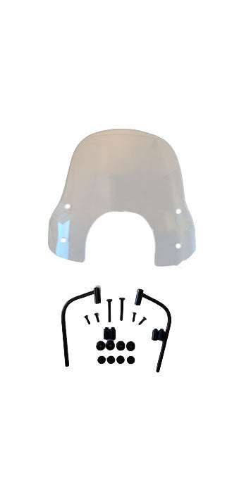 Windscherm APLUS Passend Look A Like Laag Smoke / Glans Zwart / Helder (transparant)