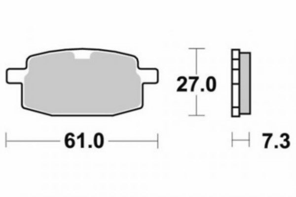 Remblokset Sbs voor Arriva / Big Max / BTC Old Classic / Dax Monkey / Scorza / V Clic 111hf