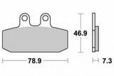 Remblokset Sbs voor Aprilia Leonardo 125 150cc 108hf