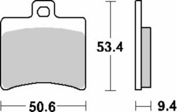 Remblokset Sbs achter Aprilia Sr2000 152hf
