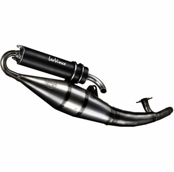 Uitlaat Leovince TT Black Edition Yamaha Minarelli horizontaal 2 takt