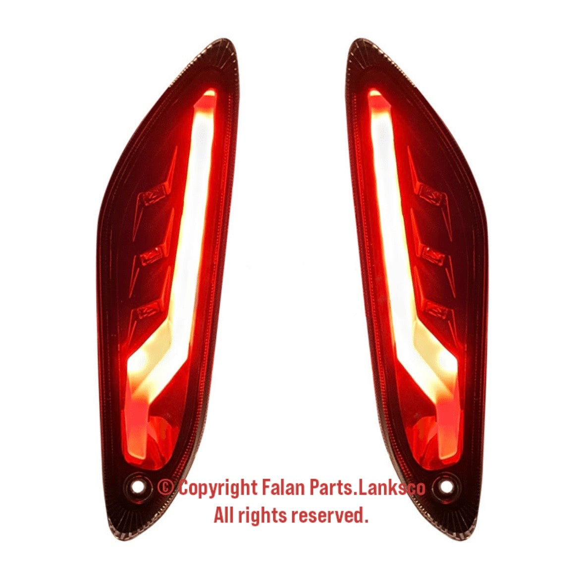 LED knipperlichten set LEVEL 10 knipperend achter Vespa Sprint / Primavera