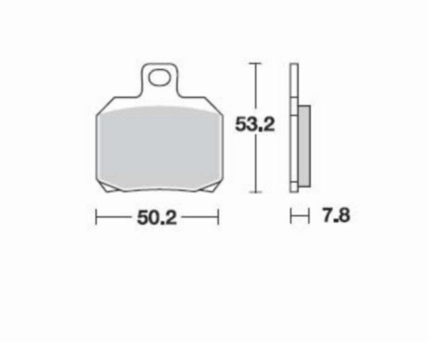 Remblokset Sbs voor Derbi Gpr 2004 / Rs 2006 / Speedfight 3 157hf