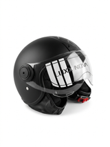 Luxx Nova Helm - Dames & Heren - Brommer - Scooter - Motor - Mat zwart - Europees (LENTE VOORDEEL)