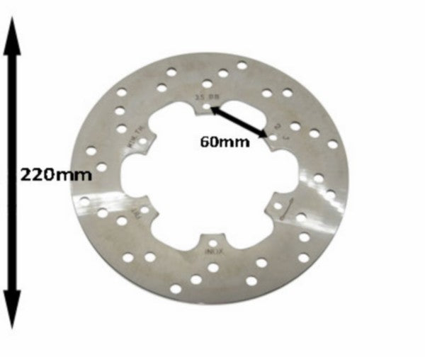 Remschijf Piaggio origineel voor 220mm Vespa Gts Super 300cc / Liberty post / Nrg power / Runner Rst 56484r