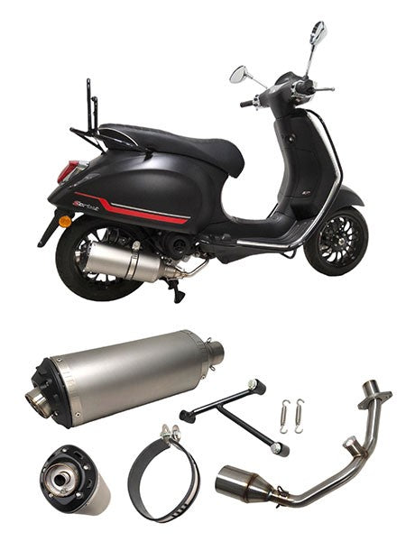 Uitlaat Power1 euro 4 Evo 1 Vespa Primavera / Sprint /  Zip 4takt / aluminium
