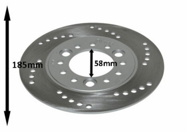 Remschijf voor 185mm Iva E Go S4 / China Lx Napoli / Riva / Vx50