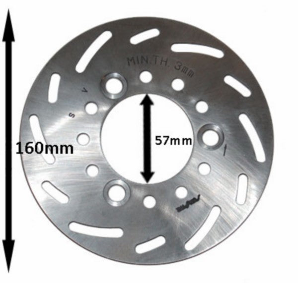 Remschijf DMP rvs voor 160mm Sym Mio / Sfx / Sym Dd 2takt