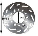 Remschijf DMP rvs voor 160mm Sym Mio / Sfx / Sym Dd 2takt