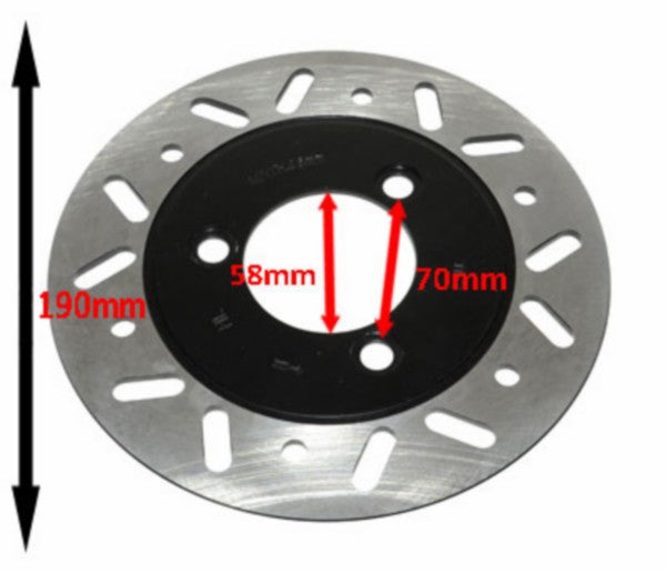 Remschijf origineel voor 190mm Sym Cello Allo / Fiddle 2 / Fiddle 3 / Jet euro X / Orbit / Xpro / 45121 aaa 000 k