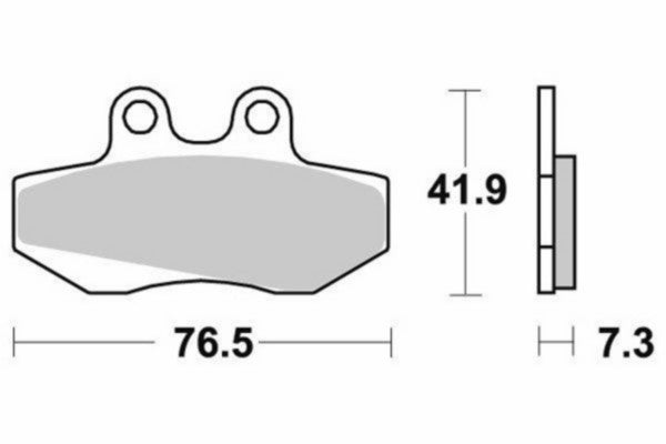 Remblokset Sbs voor Derbi Gpr / Mrx / Rx / Smx / Xr6 148hf
