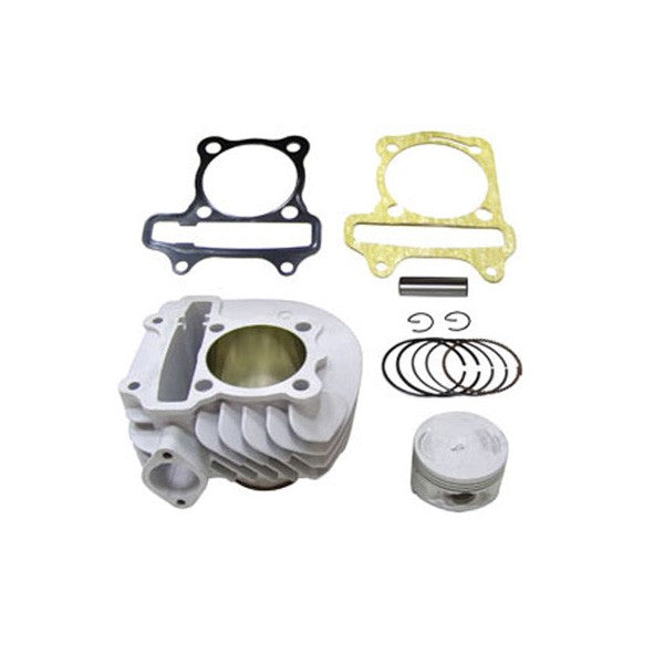 Cilinder Power1 + zuiger aluminium snel 125cc 61mm Sco Gy6