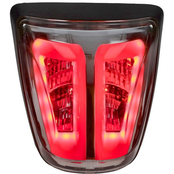 Achterlicht Vespa Primavera, Sprint Power 1 LED matt zwart helder glas