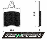 Remblokset Newfren achter Af / Rs Ot / Rs 1999 / Rx / Tuareg / fd0048