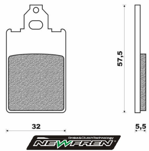 Remblokset Newfren Af1 / Dt50r / F12 Rst / F15 / Red Rose / Revival / Tuareg / Youngst'r / fd0098