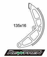 Remsegment Newfren achter past op bromfiets Vespa gf0190