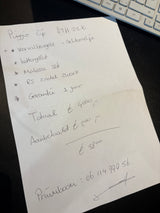 Zip zwart volgens afspraak