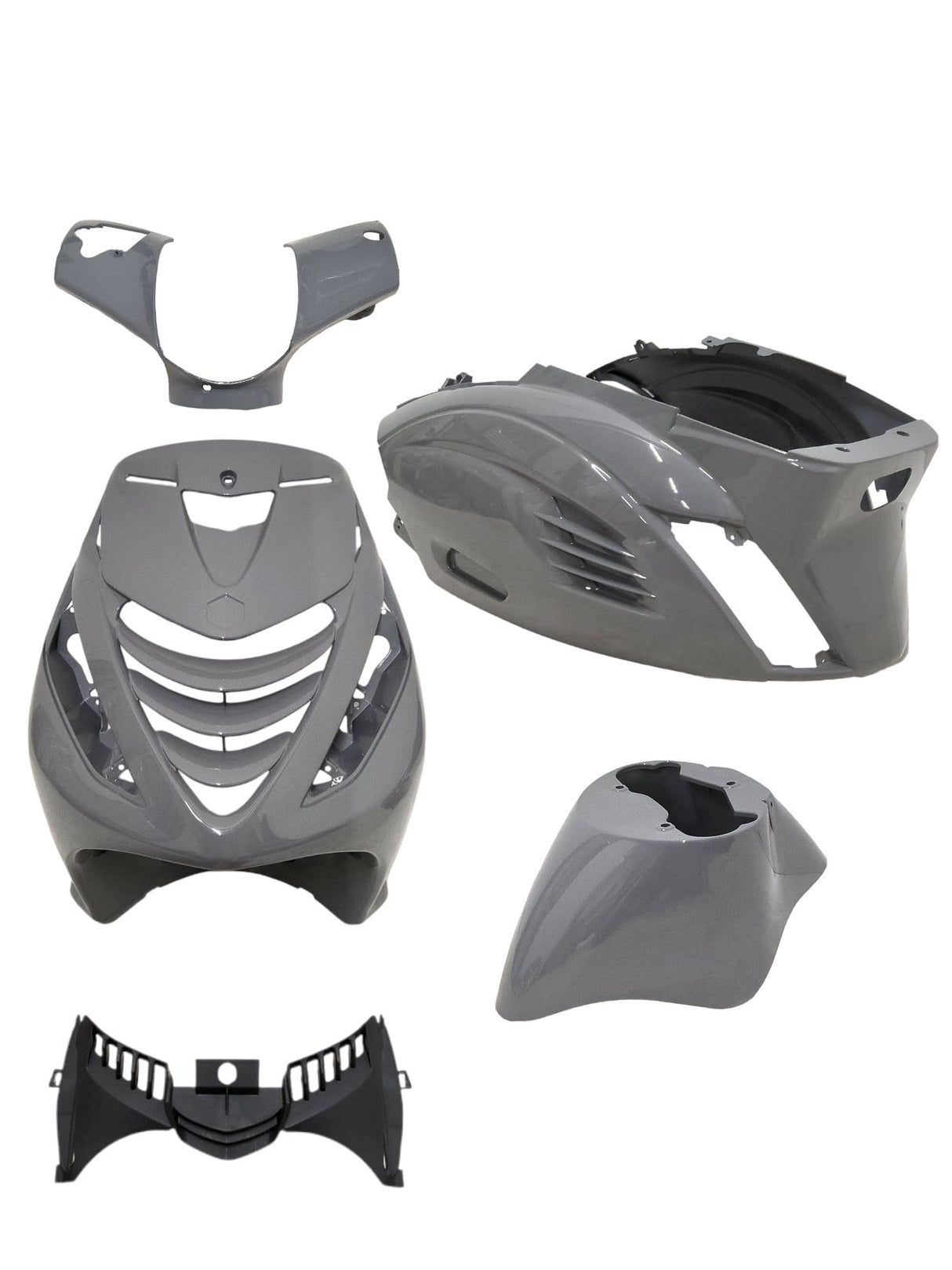 Kappenset RS1 Met Luchthappers RS1 Piaggio Zip Nardo Grey